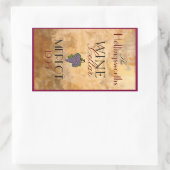 Personalisiertes Etikett für Weinflaschen Rechteckiger Aufkleber (Tasche)