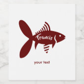 Personalisiertes Etikett für Weißweine (Einzelnes Label)