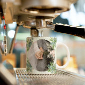 Personalisiertes Eukalyptus-Hochzeitstipendium Kaffeetasse