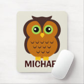 Personalisiertes Eule-Mousepad für Kinder Mousepad (Mit Mouse)