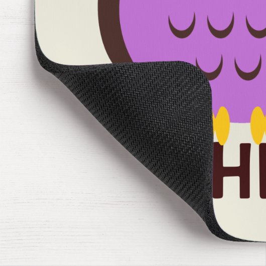 Personalisiertes Eule-Mousepad für Kinder Mousepad (Ecke)
