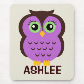 Personalisiertes Eule-Mousepad für Kinder Mousepad (Vorne)