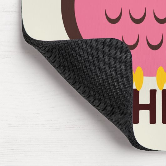 Personalisiertes Eule-Mousepad für Kinder Mousepad (Ecke)