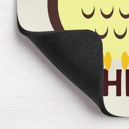 Personalisiertes Eule-Mousepad für Kinder Mousepad (Ecke)