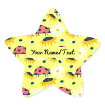 Personalisiertes Exlibris CuteLadybirds Stern Aufk