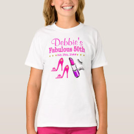 PERSONALISIERTES FABULOUS 50. DIVA T SHIRT