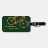 personalisiertes Fahrrad Gepäckanhänger (Vorderseite horizontal)