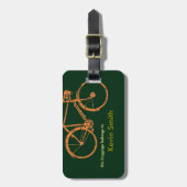 personalisiertes Fahrrad Gepäckanhänger (Vorderseite vertikal)