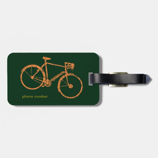 personalisiertes Fahrrad Gepäckanhänger (Rückseite horizontal)