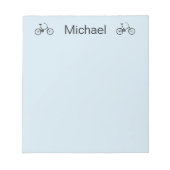 Personalisiertes Fahrrad Notizblock (Vorderseite)