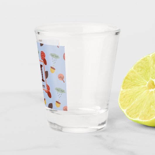 Personalisiertes Fall-Shot-Glas Schnapsglas (Rechts)