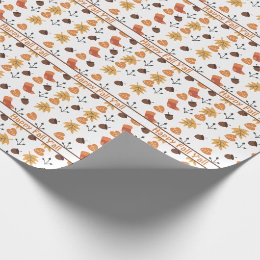 Personalisiertes Fall Wrapper Geschenkpapier (Ecke)