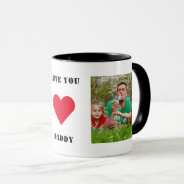 Personalisiertes familiäres Foto Liebe Sie Papa Tasse
