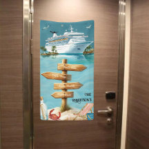 Personalisiertes Familien-4-Anschlüsse-Schild Kreu