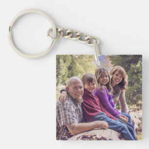 Personalisiertes Familien-Foto-Schlüsselkette Schlüsselanhänger