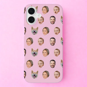 Personalisiertes Familien-Gesichtsfoto-Geschenk, 4 iPhone 16 Plus Hülle