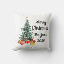 Personalisiertes Familien-Weihnachtskissen