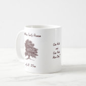 Personalisiertes Familien-Wiedersehen Kaffeetasse (Vorderseite Links)