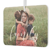 Personalisiertes Familienbild Autolufterfrischer (Links)