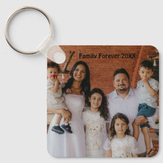 Personalisiertes Familienfoto-Aluminium-Kreis-Ande Schlüsselanhänger