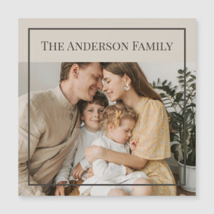 Personalisiertes Familienfoto Benutzerdefinierte Magnetkarte