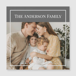 Personalisiertes Familienfoto   Benutzerdefinierte Magnetkarte