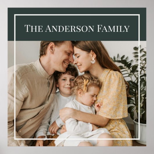 Personalisiertes Familienfoto | Benutzerdefinierte Poster (Vorne)