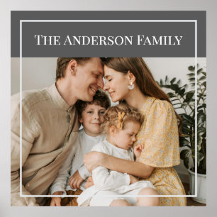 Personalisiertes Familienfoto   Benutzerdefinierte Poster
