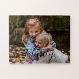 Personalisiertes Familienfoto-Collage-Puzzle Puzzle