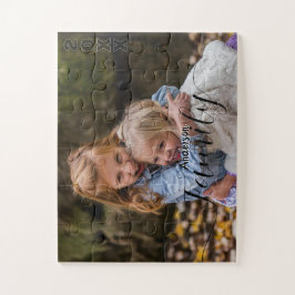 Personalisiertes Familienfoto-Collage-Puzzle Puzzle