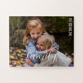 Personalisiertes Familienfoto-Collage-Puzzle Puzzle