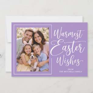 Personalisiertes Familienfoto Frohe Ostern auf Lil Feiertagskarte