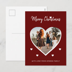 Personalisiertes Familienfoto Frohe Weihnachten