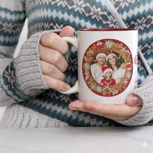 Personalisiertes Familienfoto - Frohe Weihnachten Tasse