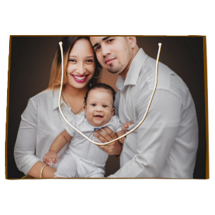 Personalisiertes Familienfoto individuell Große Geschenktüte