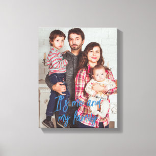 Personalisiertes Familienfoto Leinwanddruck
