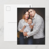 Personalisiertes Familienfoto nach Maß Postkarte (Vorne/Hinten)