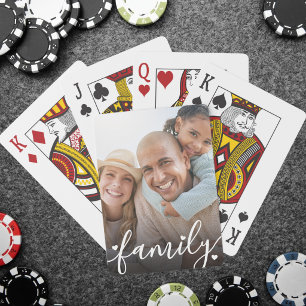 Personalisiertes Familienfoto Spielkarten