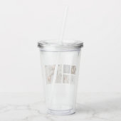 Personalisiertes Familiengeschenk Acryltrinkbecher (Rückseite)