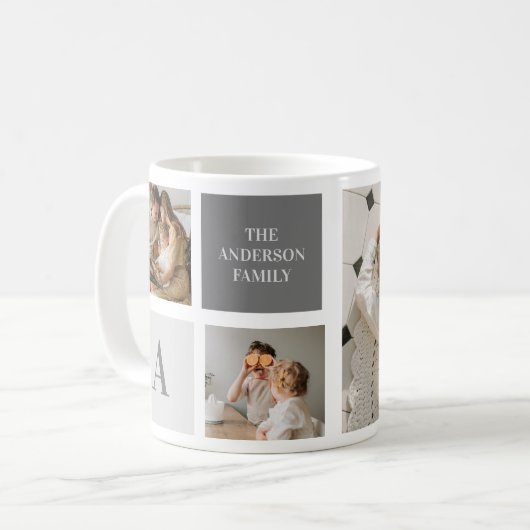 Personalisiertes Familiengeschenk Kaffeetasse (Vorderseite Links)