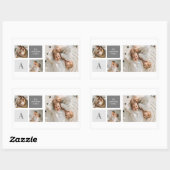 Personalisiertes Familiengeschenk Rechteckiger Aufkleber (Blatt)