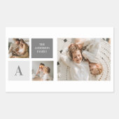 Personalisiertes Familiengeschenk Rechteckiger Aufkleber (Vorderseite)