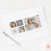 Personalisiertes Familiengeschenk Rechteckiger Aufkleber (Umschlag)