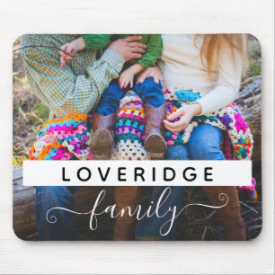 Personalisiertes Familienmonogramm Nachname Benutz Mousepad
