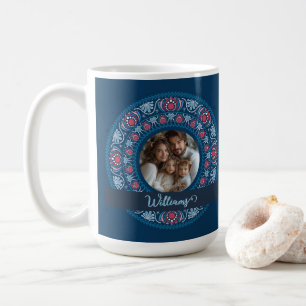 Personalisiertes Familienportrait Blue Festival Ma Kaffeetasse