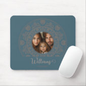 Personalisiertes Familienportrait Gold Rokoko Mand Mousepad (Mit Mouse)