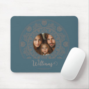 Personalisiertes Familienportrait Gold Rokoko Mand Mousepad