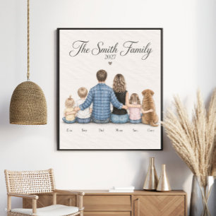 Personalisiertes Familienporträt 2027 Poster