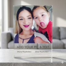 Personalisiertes Familienreise-Foto-Acrylblock