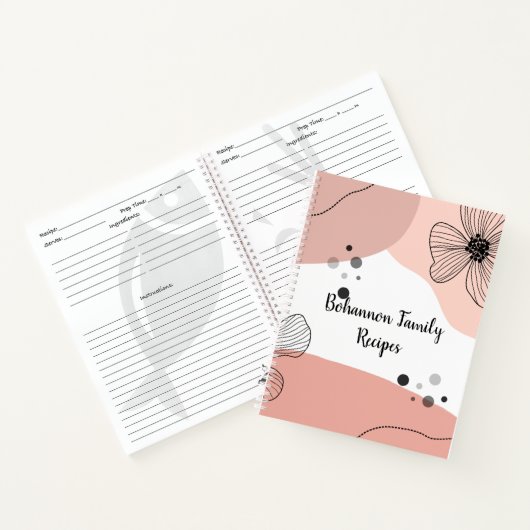 Personalisiertes Familienrezept Notizblock (Innenseite)